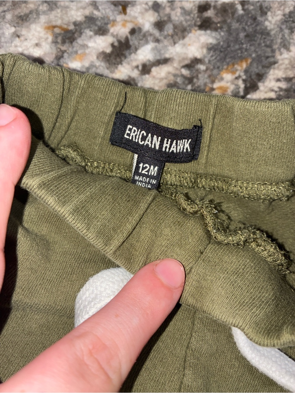 Erican Hawk Olive Green Baby Joggers - 12M